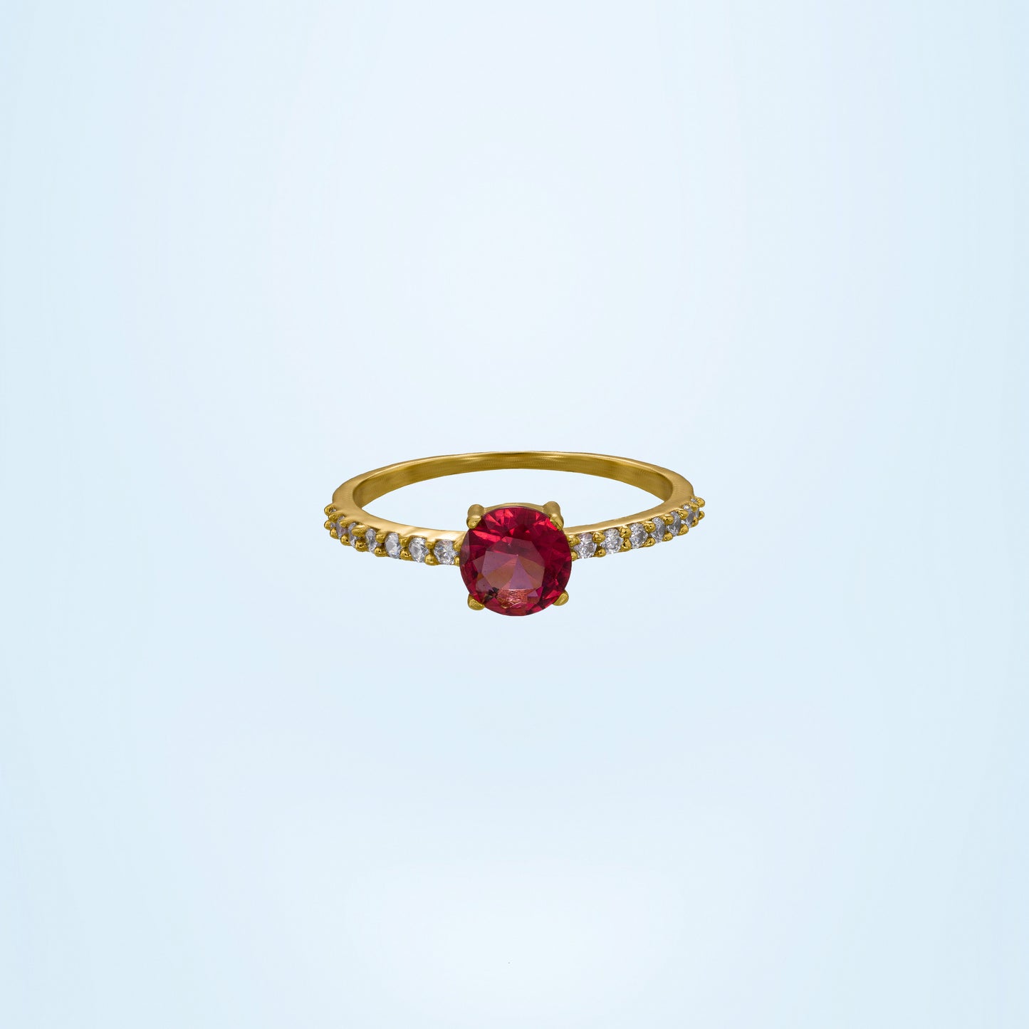 red scarlet glow ring