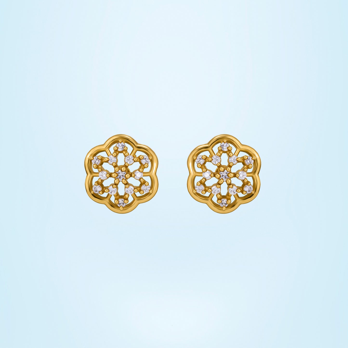 floral elegance studs