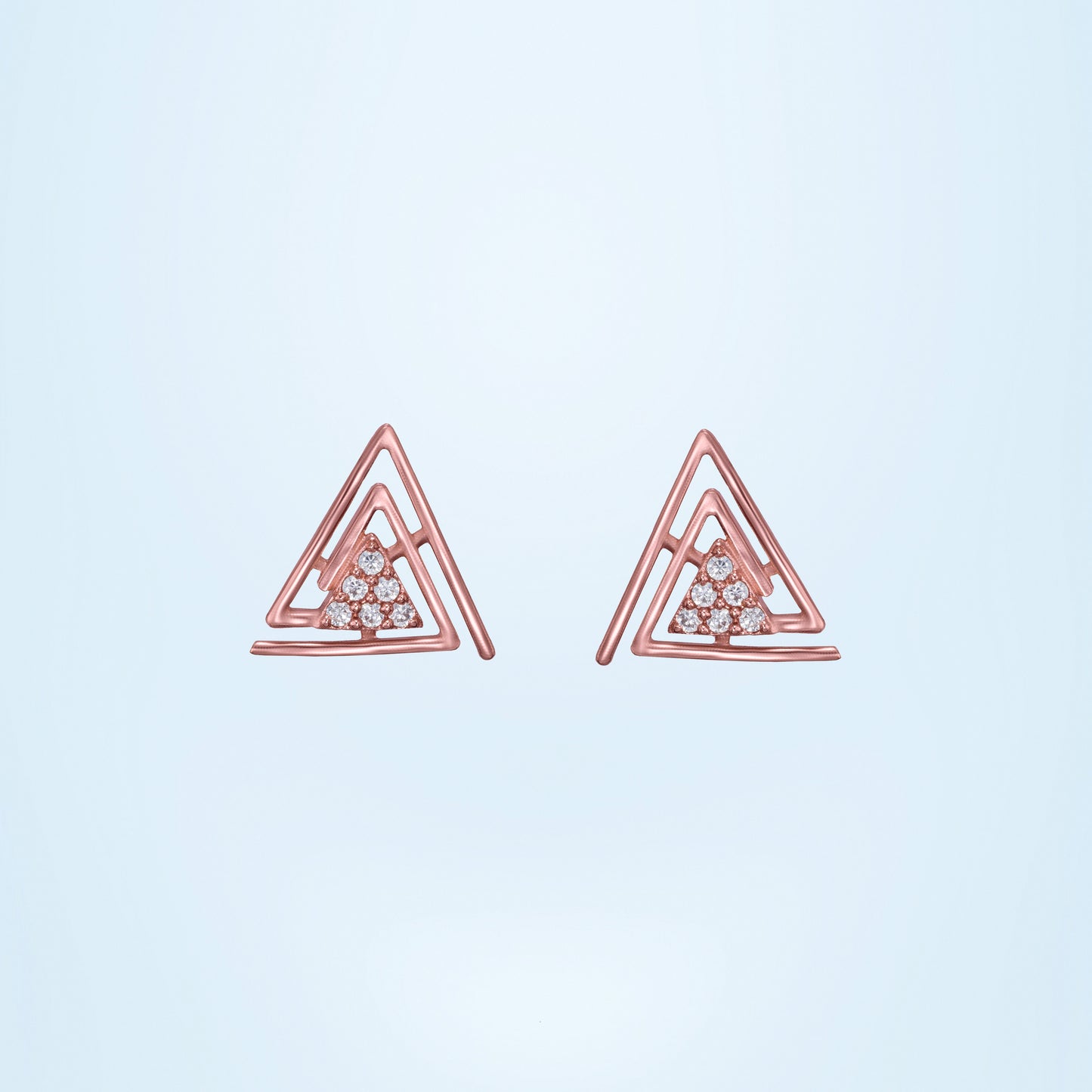 rose gold glimmer earring