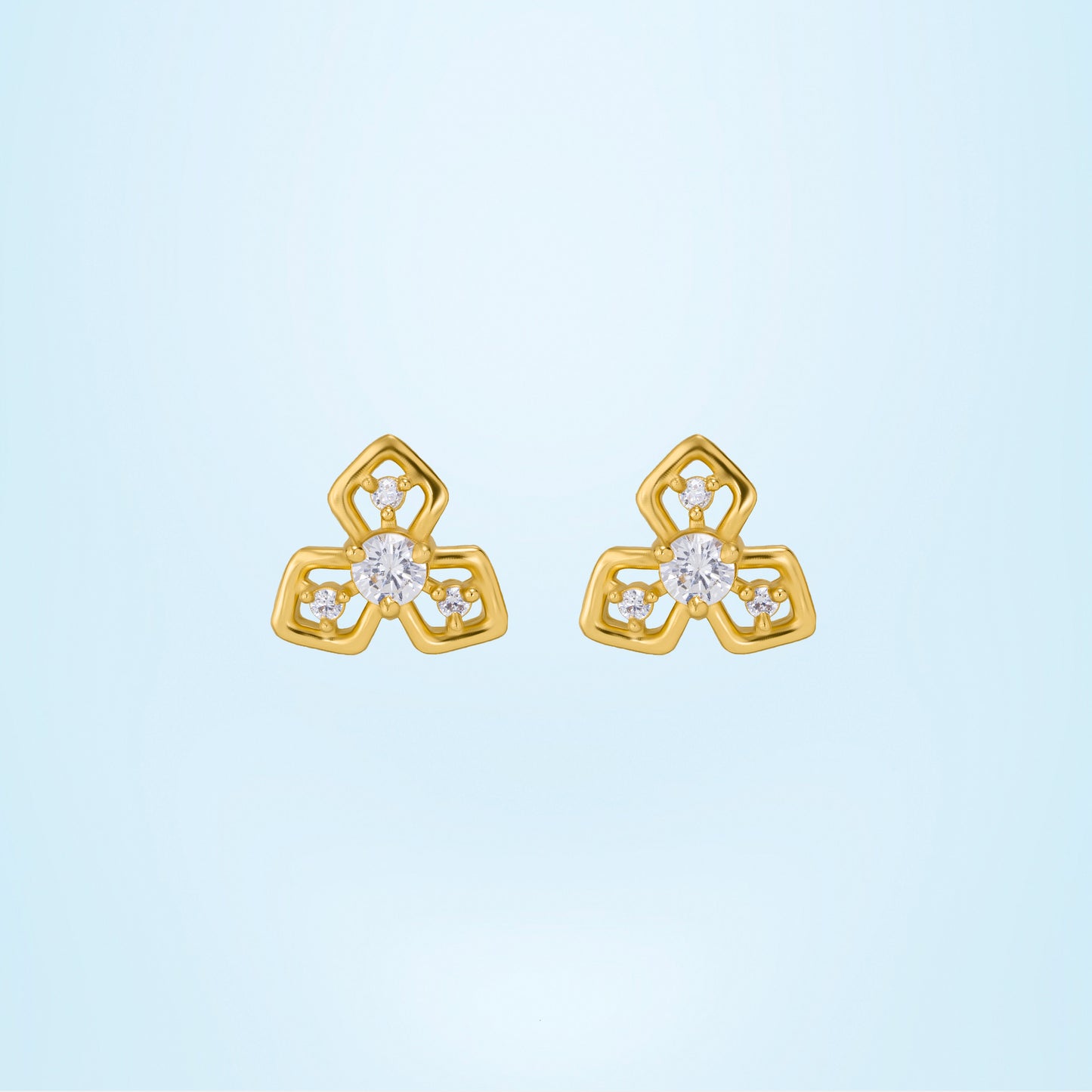 clover spark earrings