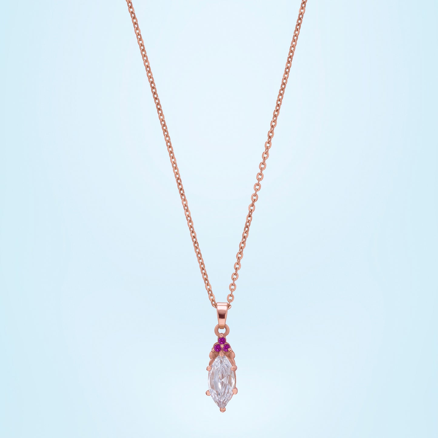 rose gold eternal pendant