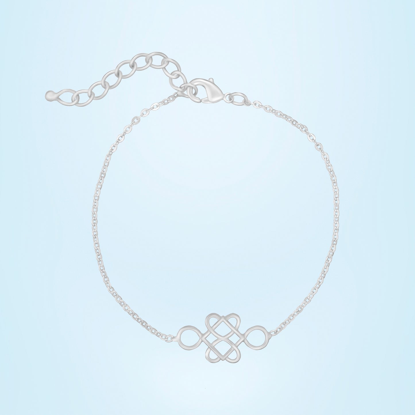 silver eternal knot bracelet