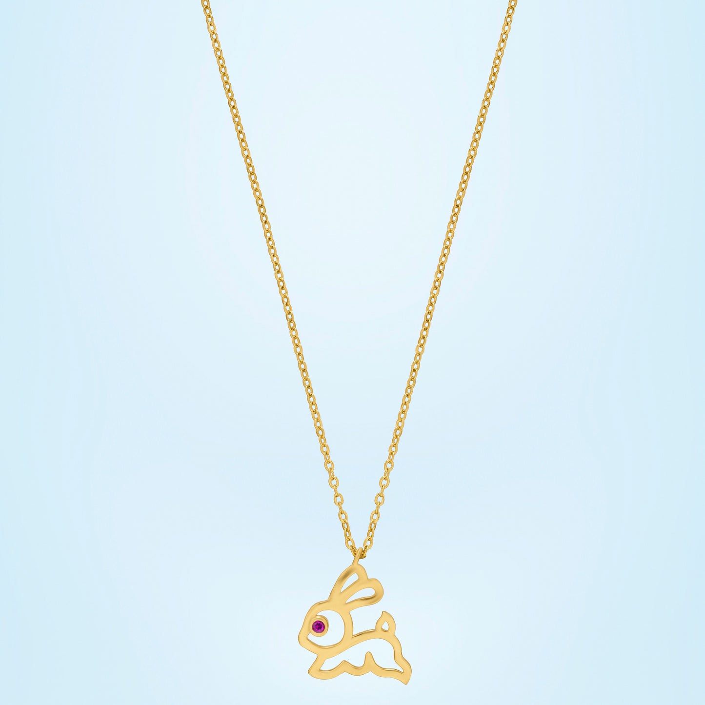 playful bunny pendant