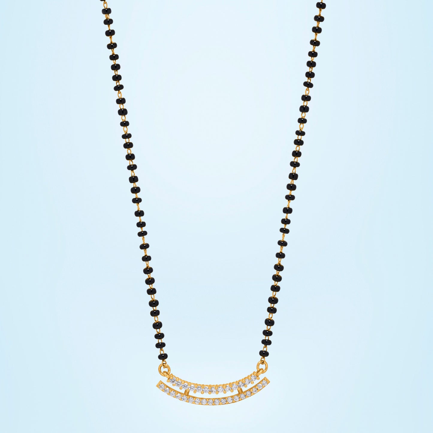 white mangalsutra necklace