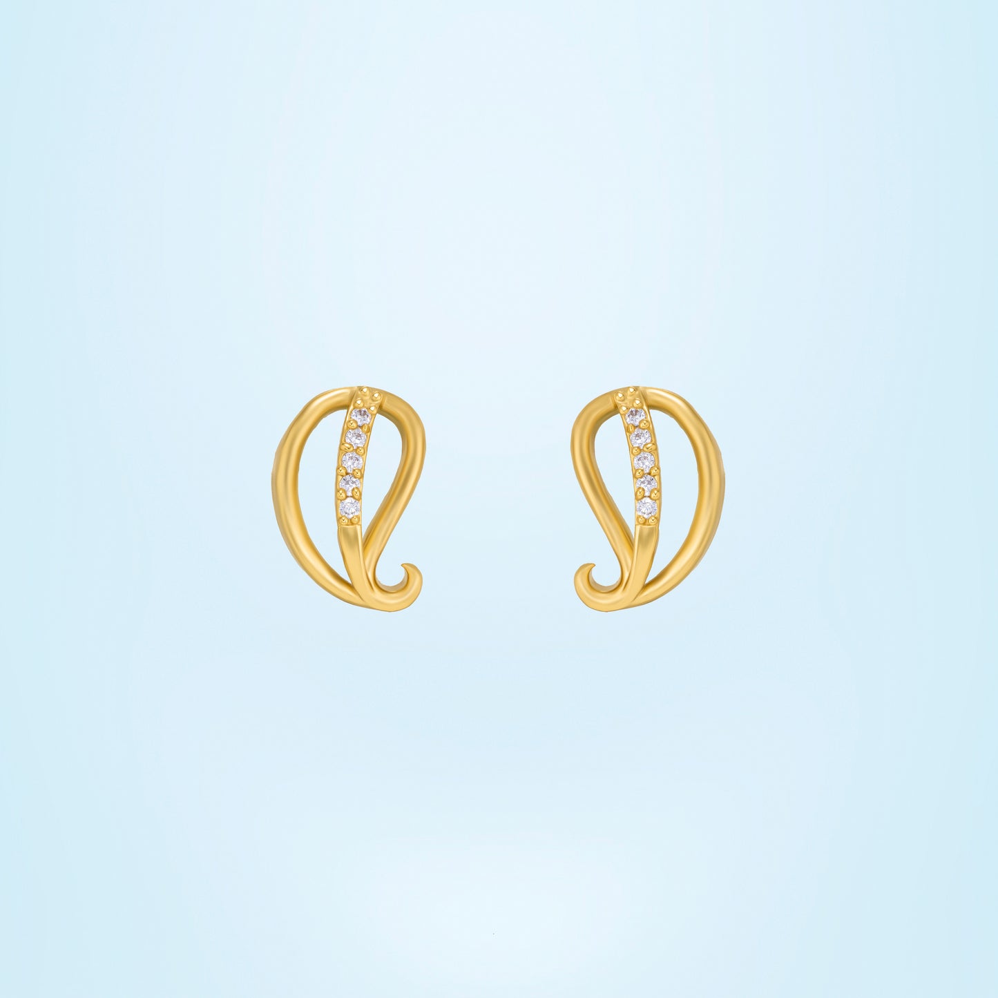 whispering leaf earrings