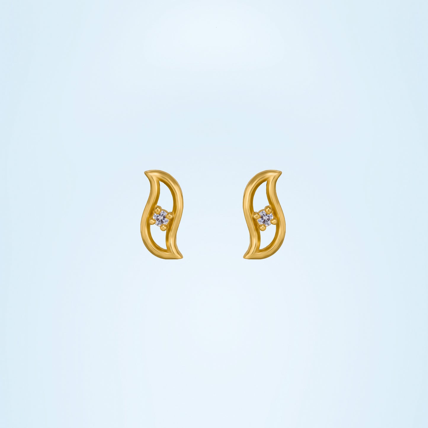 elegant wave earrings
