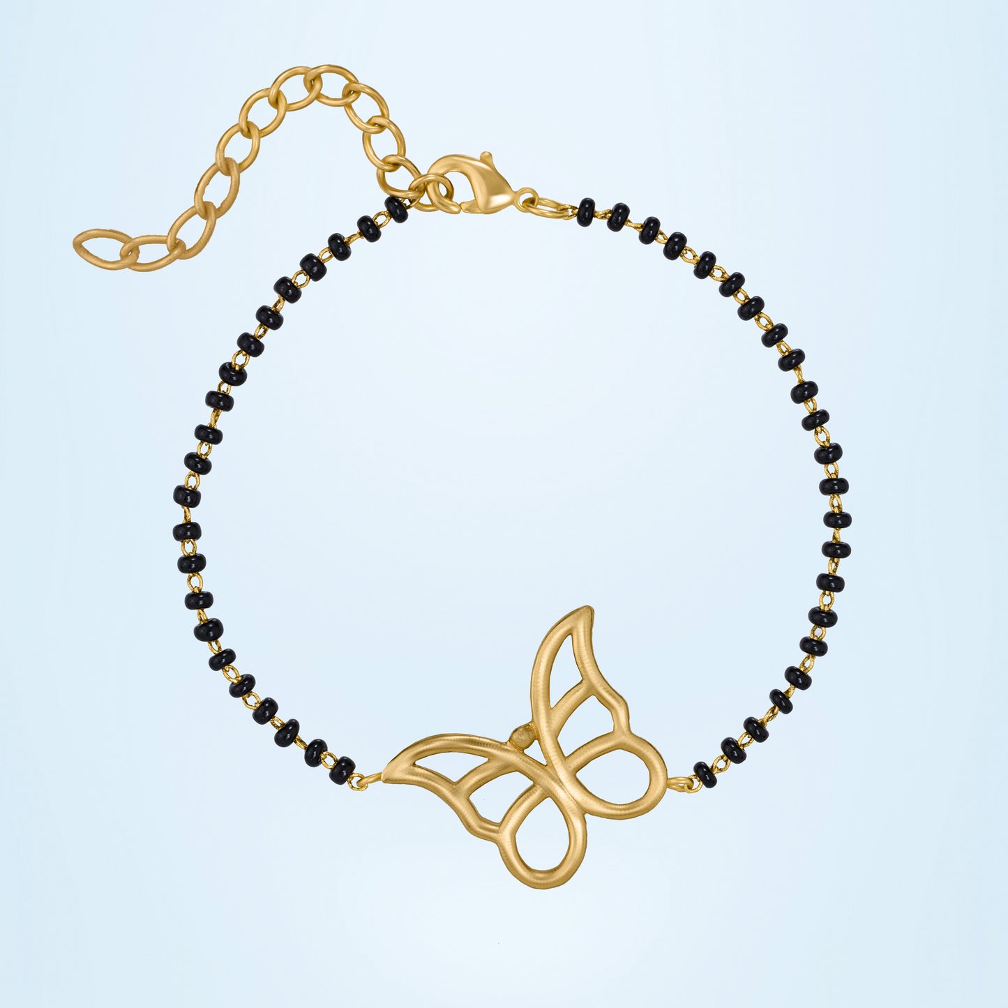 butterfly mangalsutra bracelet