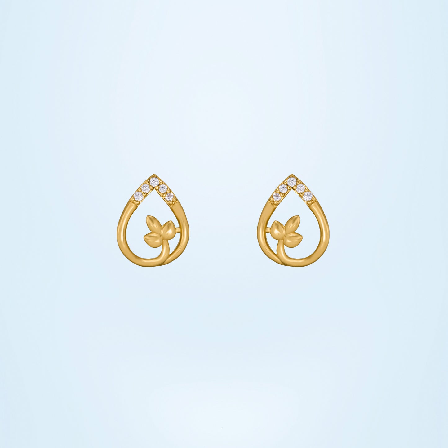 blossom teardrop studs