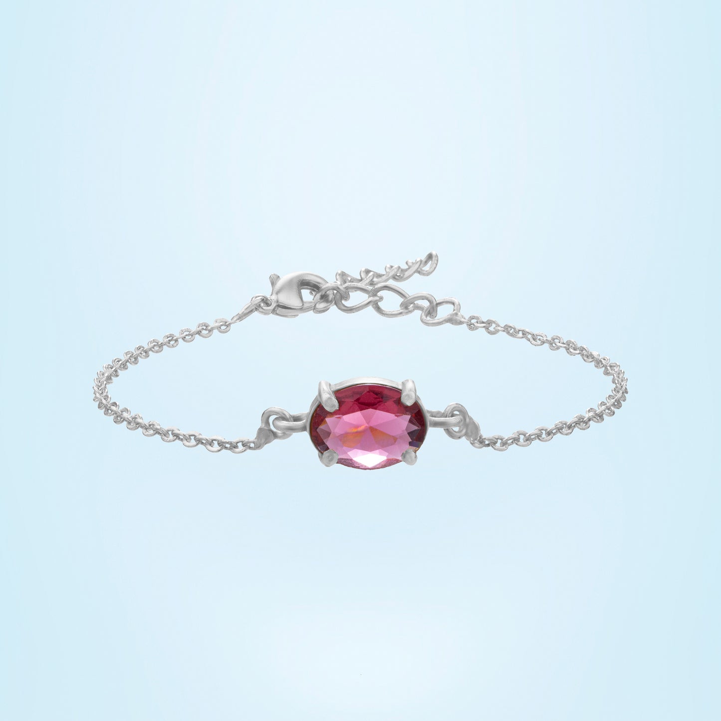 silver radiant rose bracelet