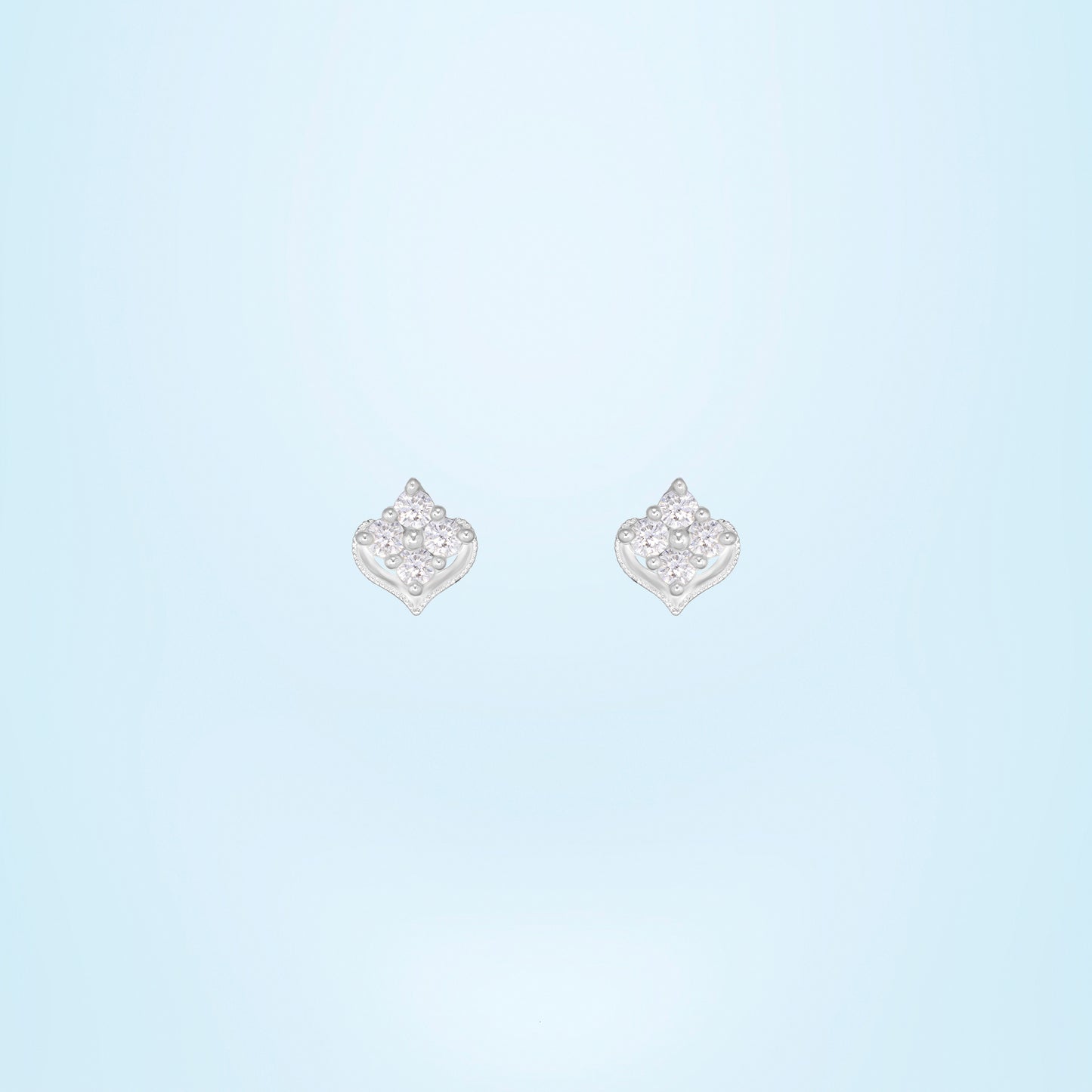 heart of silver studs