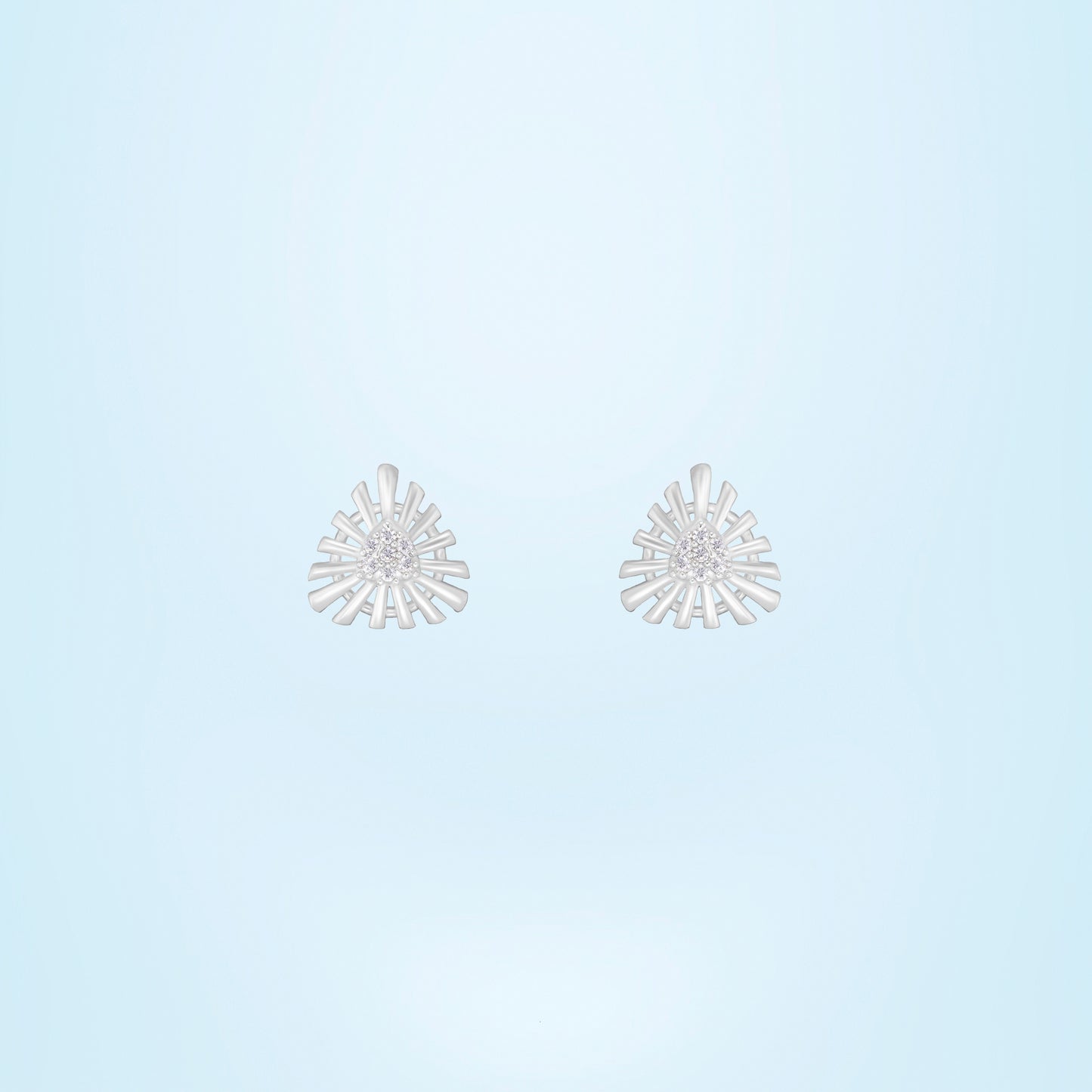silver sunburst stud