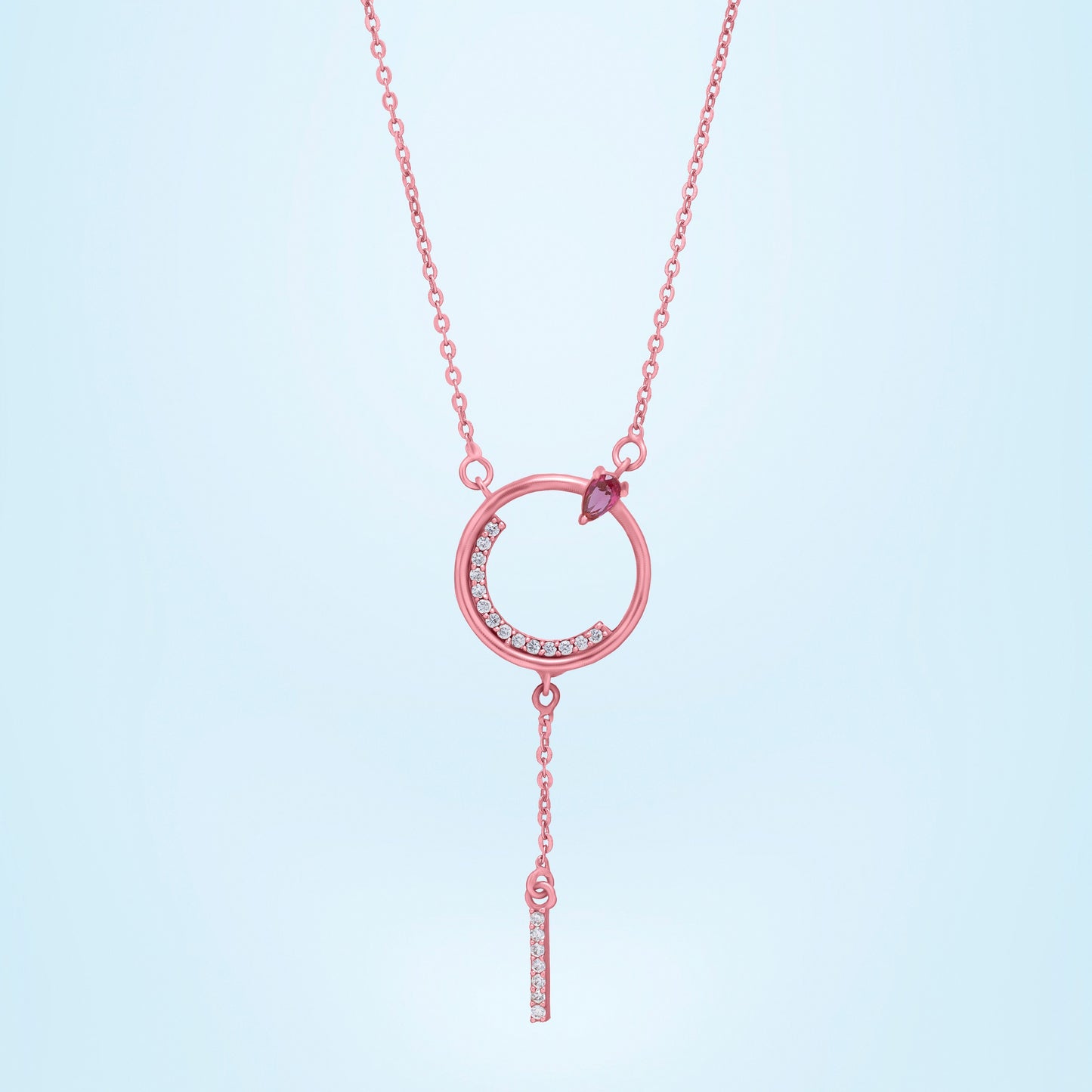 rose gold harmony necklace