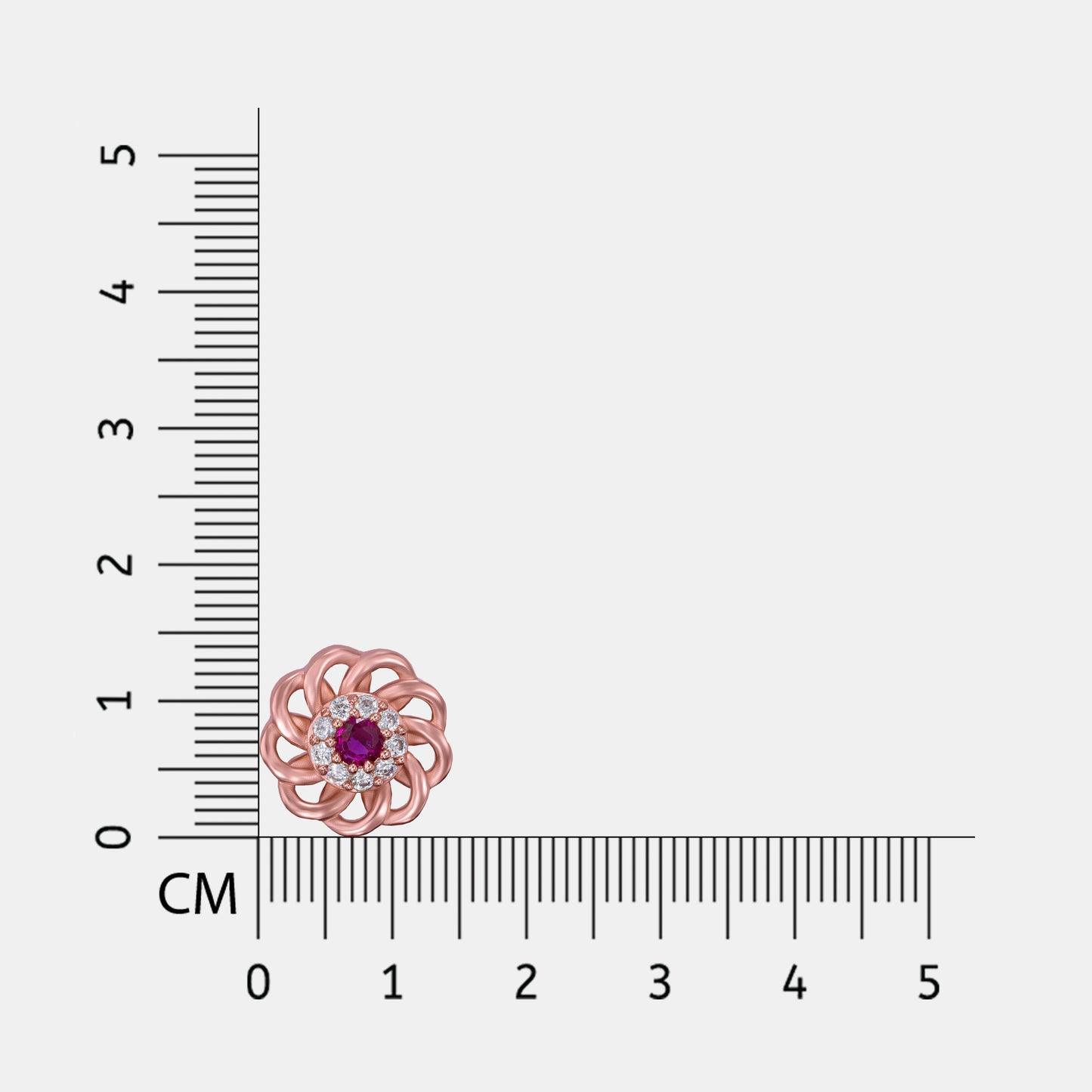 rose gold sapphire earrings