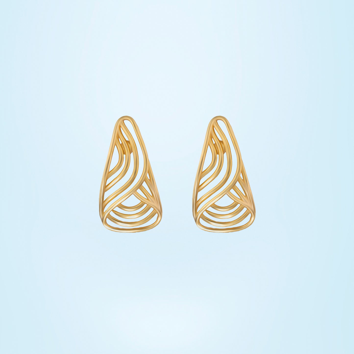 wave cascade earrings