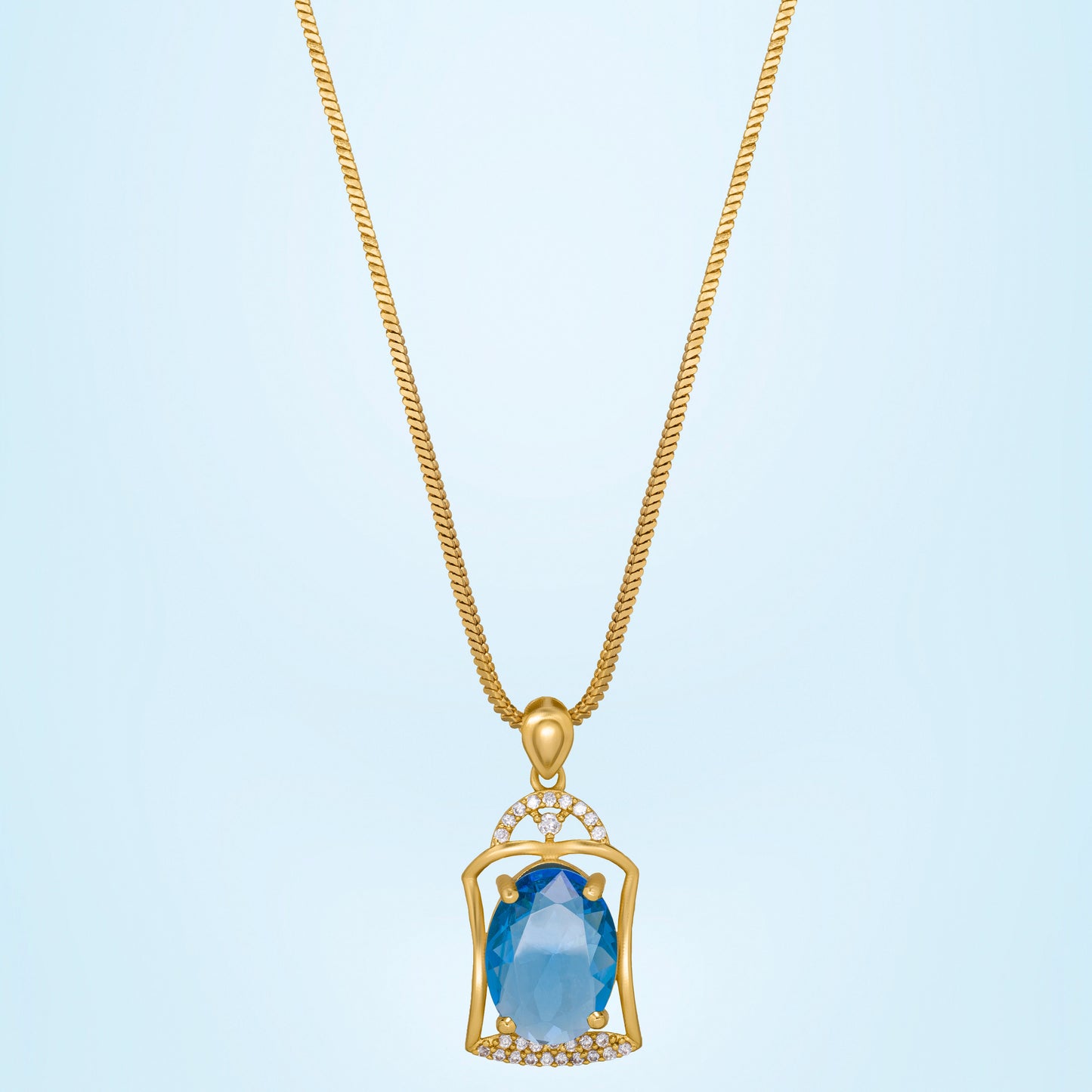 blue emerald lantern pendant