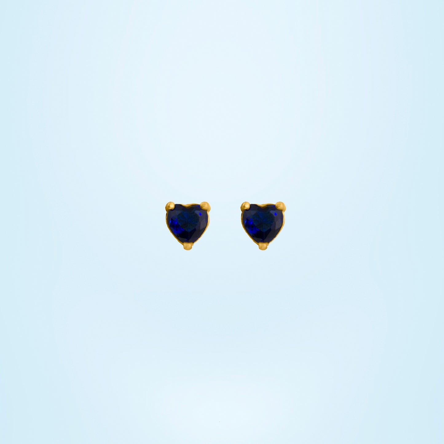 midnight heart earrings