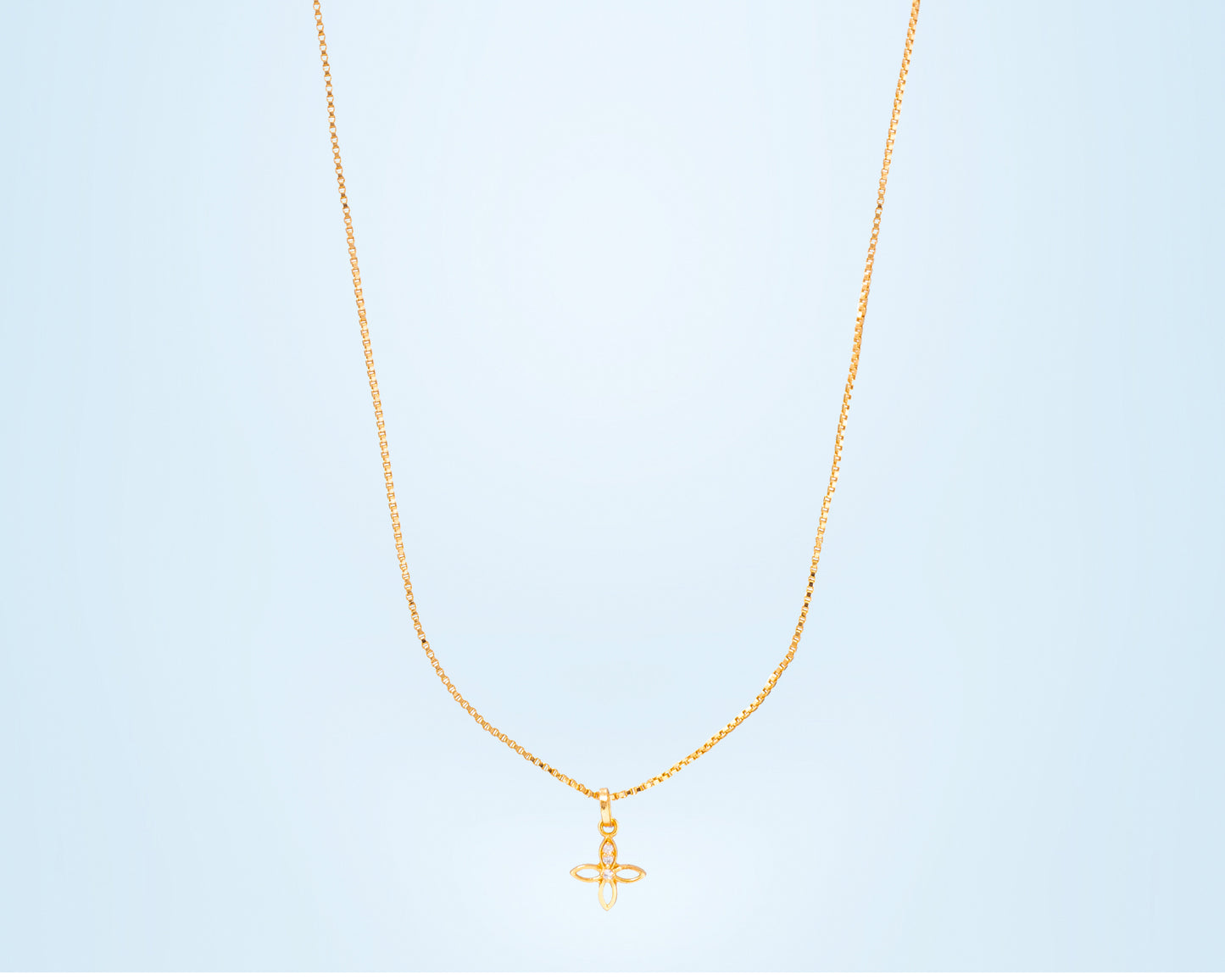 petal charm necklace