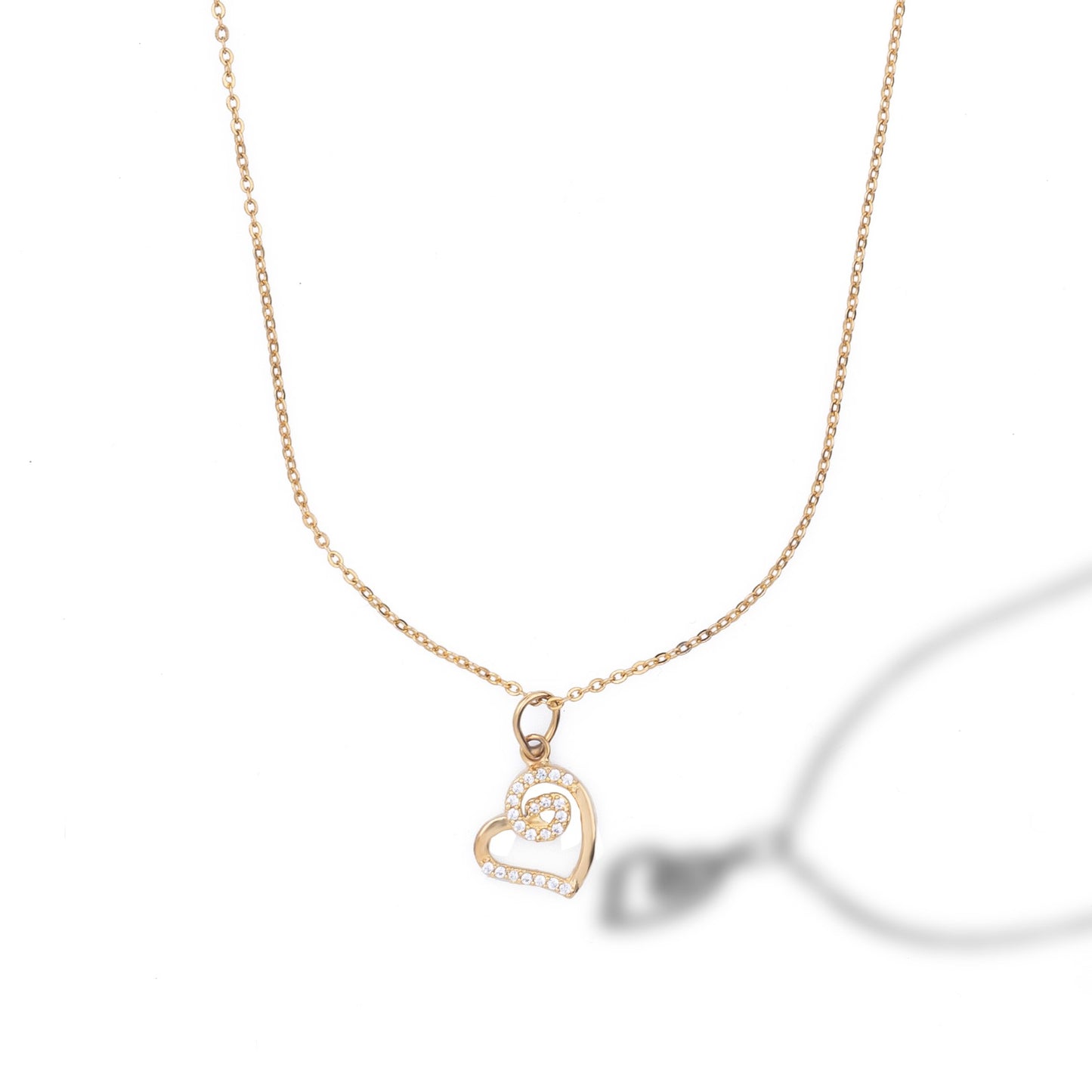 heartfelt rose gold pendant