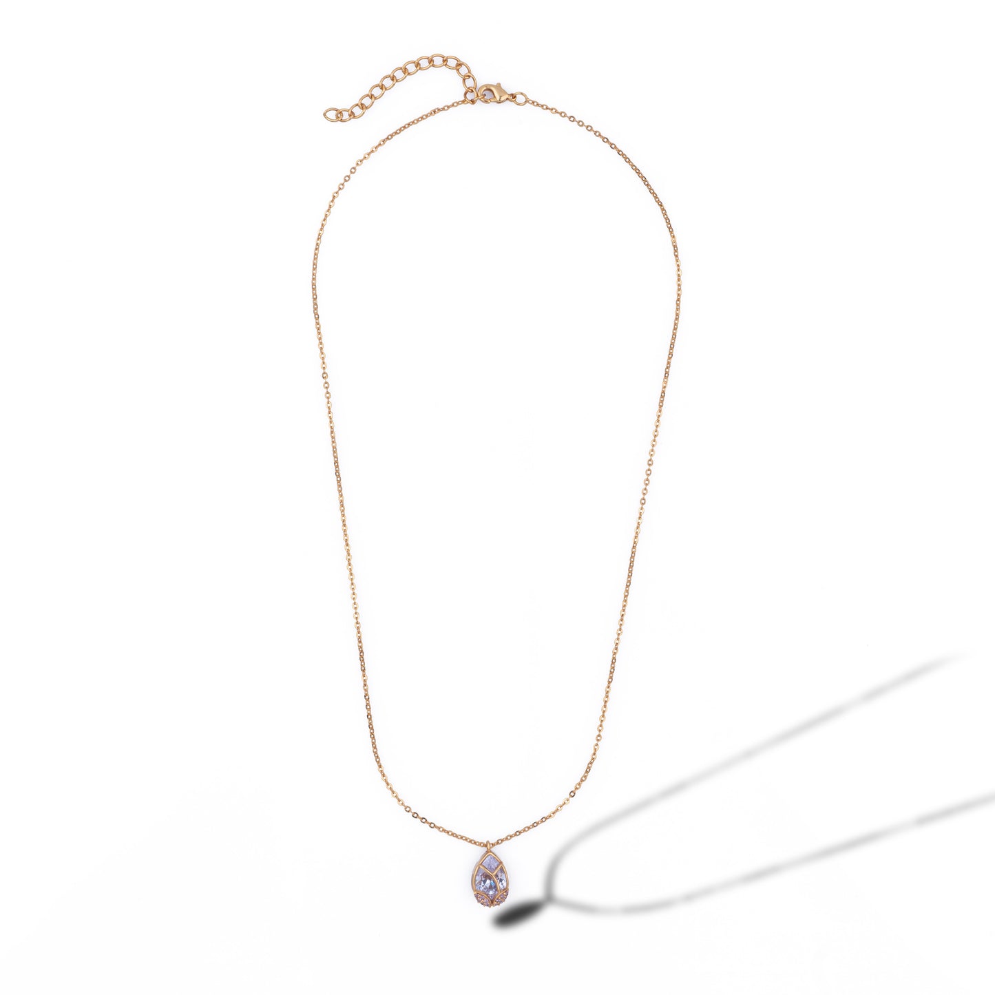 iridescent teardrop pendant