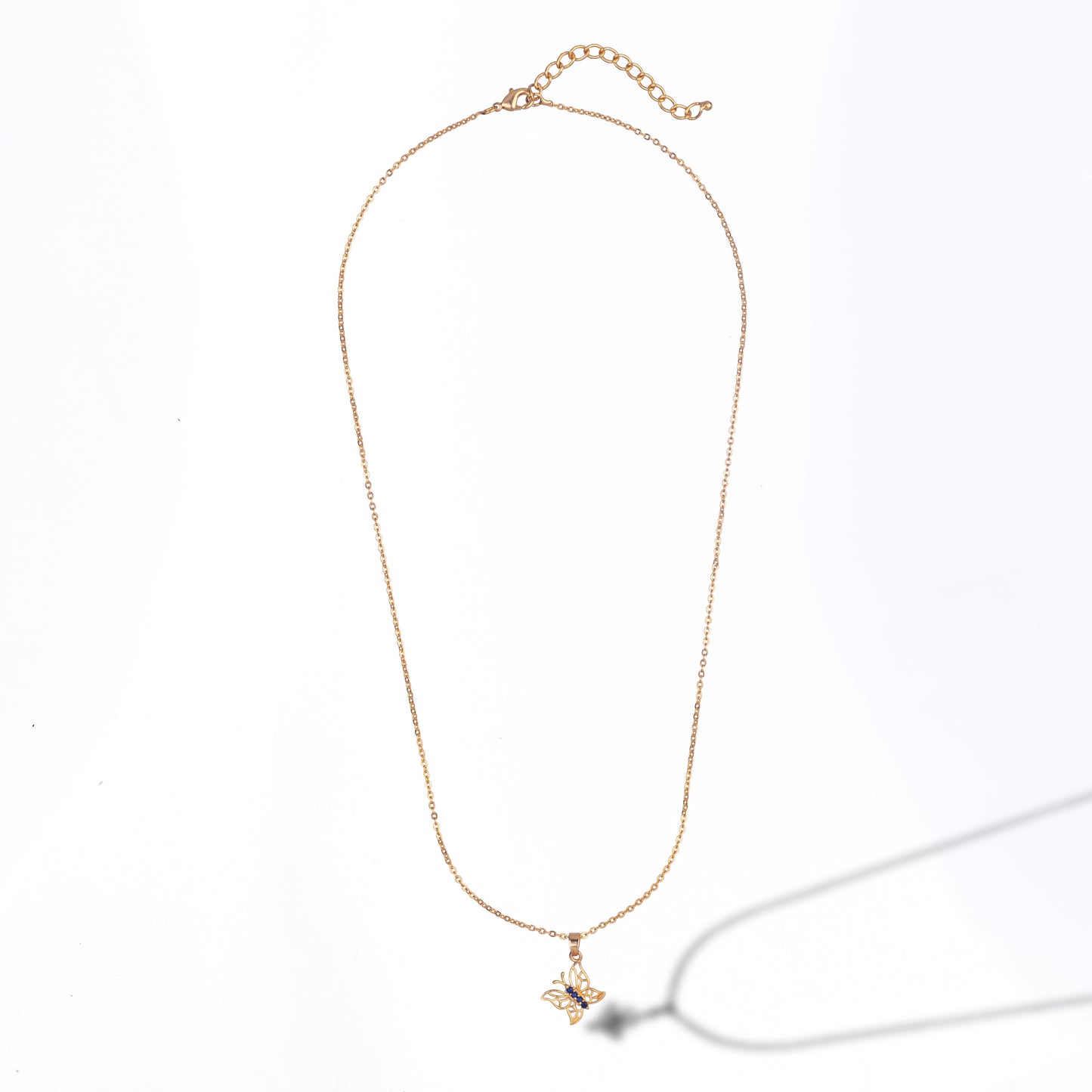 blue butterfly pendant