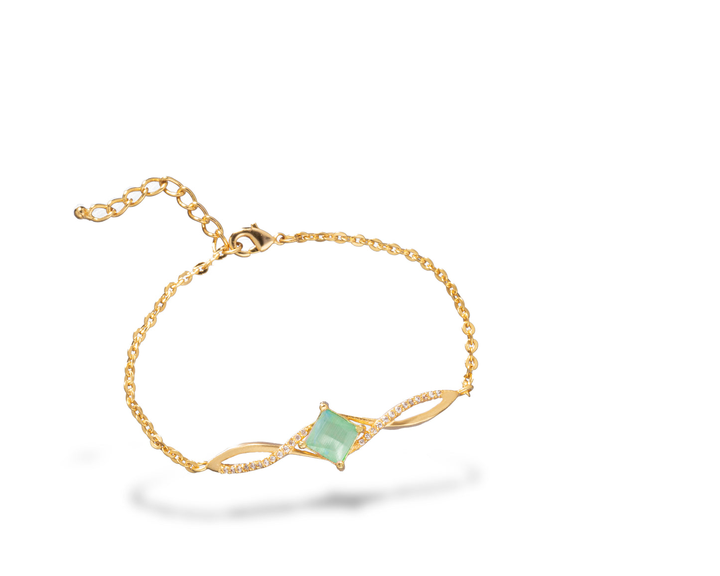 emerald wave bracelet