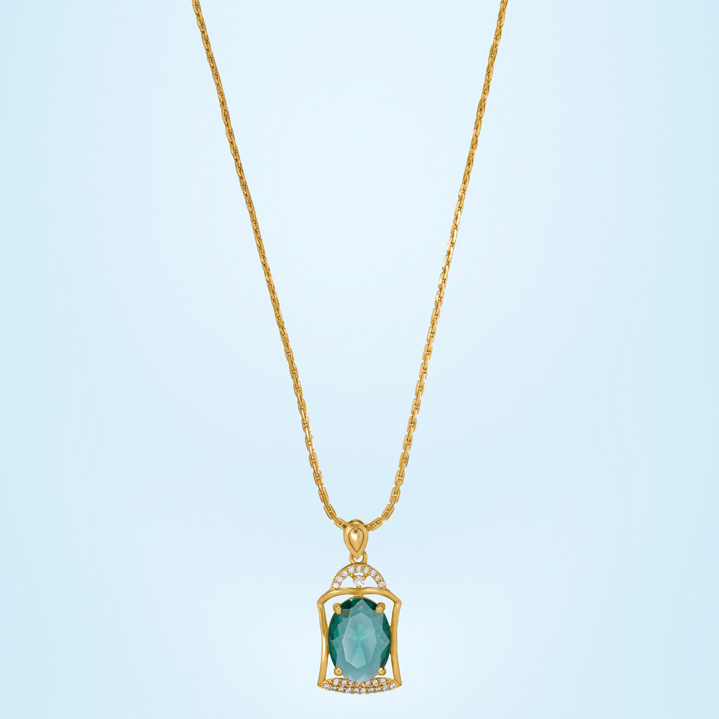 emerald lantern pendant