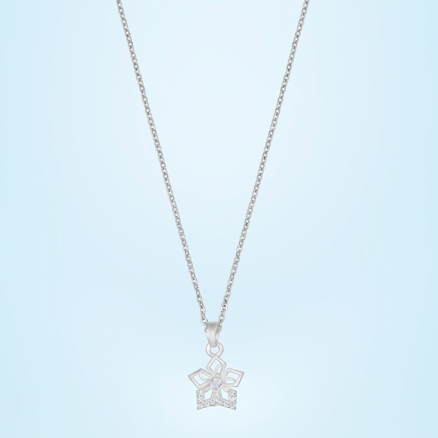 silver stellar grace pendant