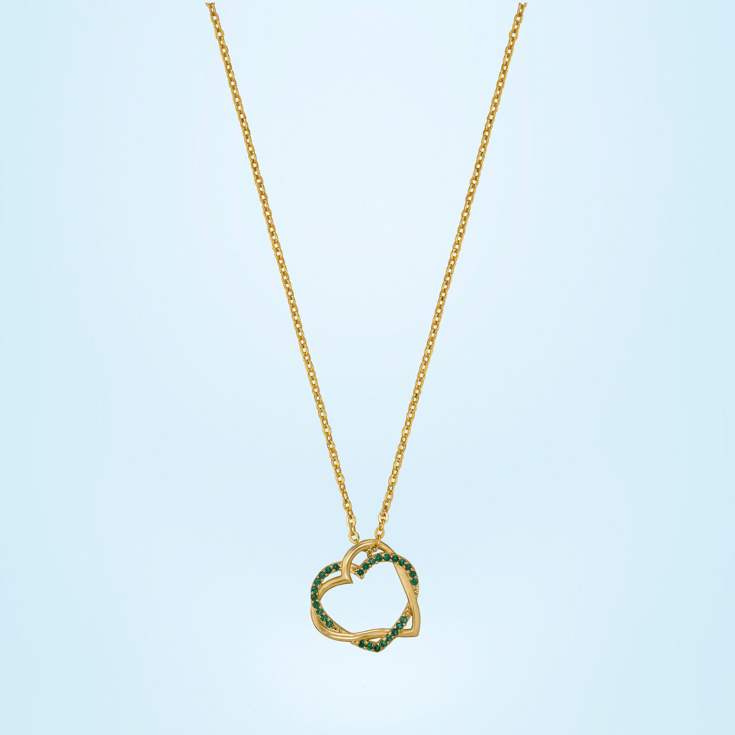 green timeless love heart