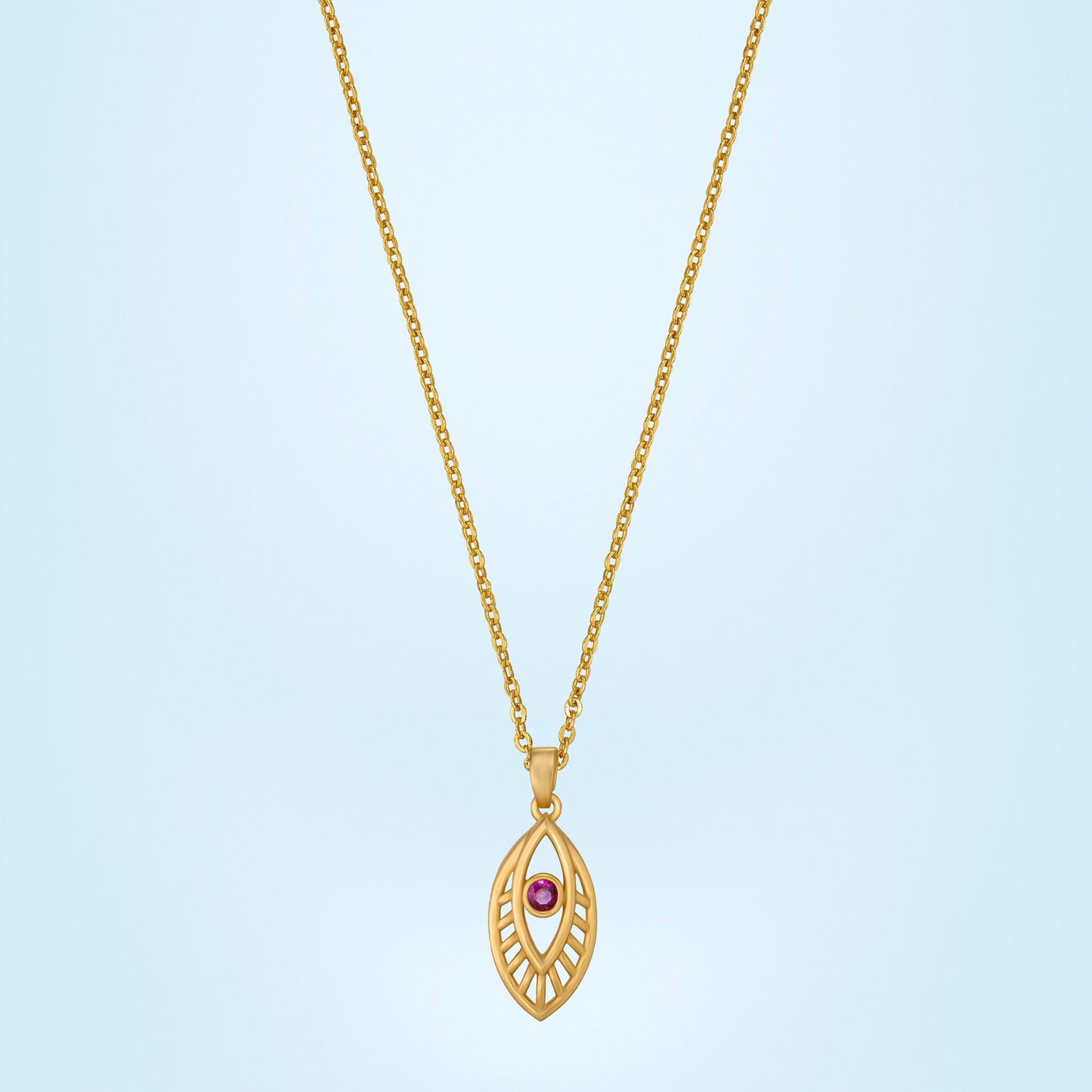 ethereal leaf pendant