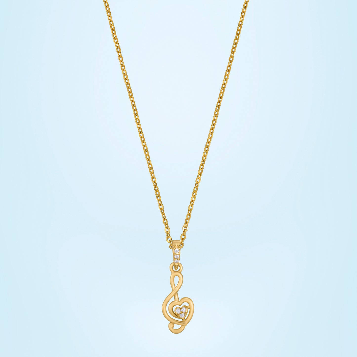 white melody of love pendant