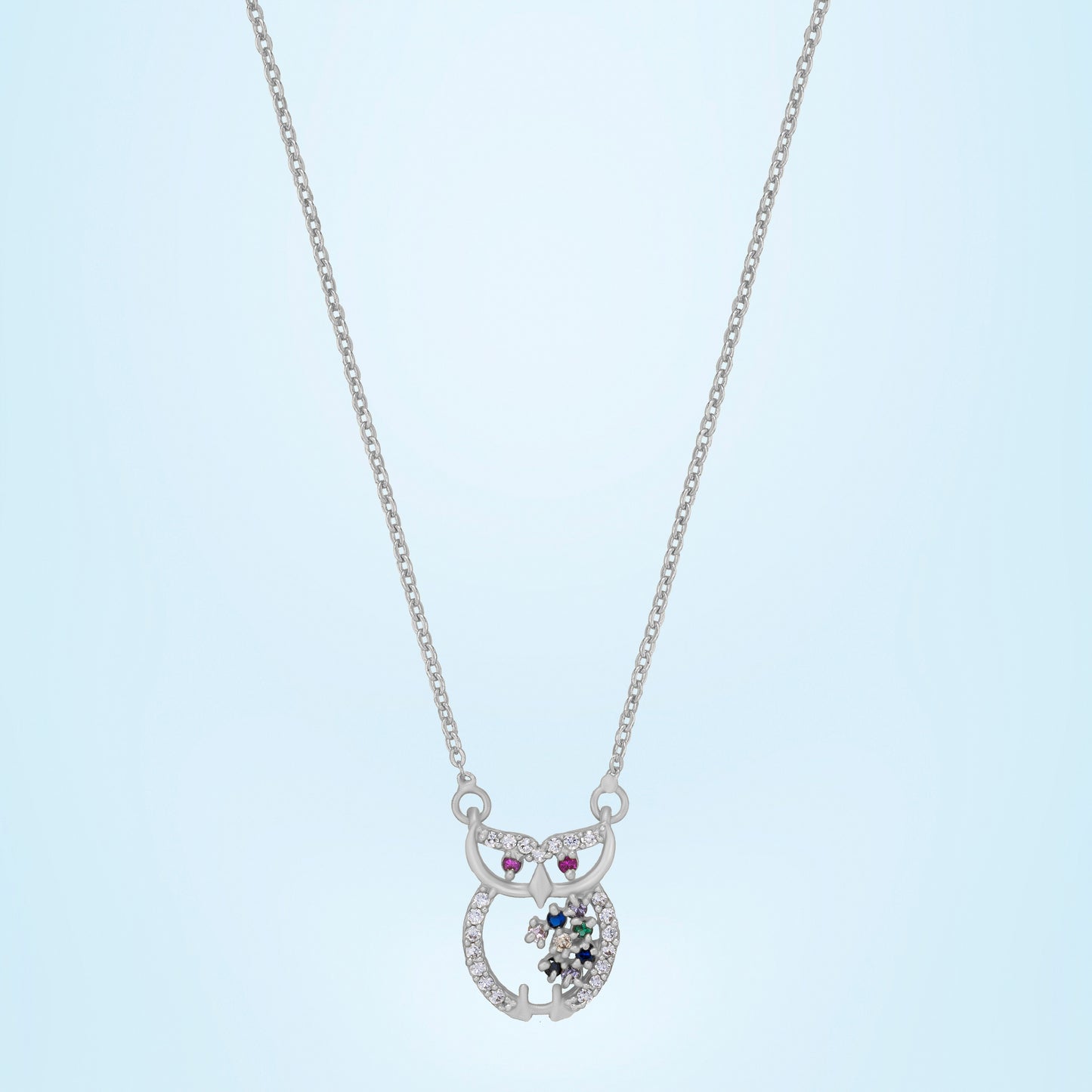 silver guardian owl necklace