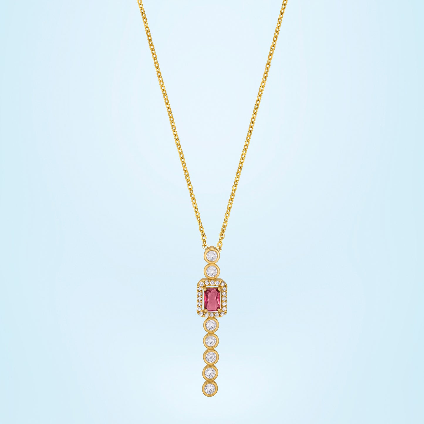 red celestial cascade pendant