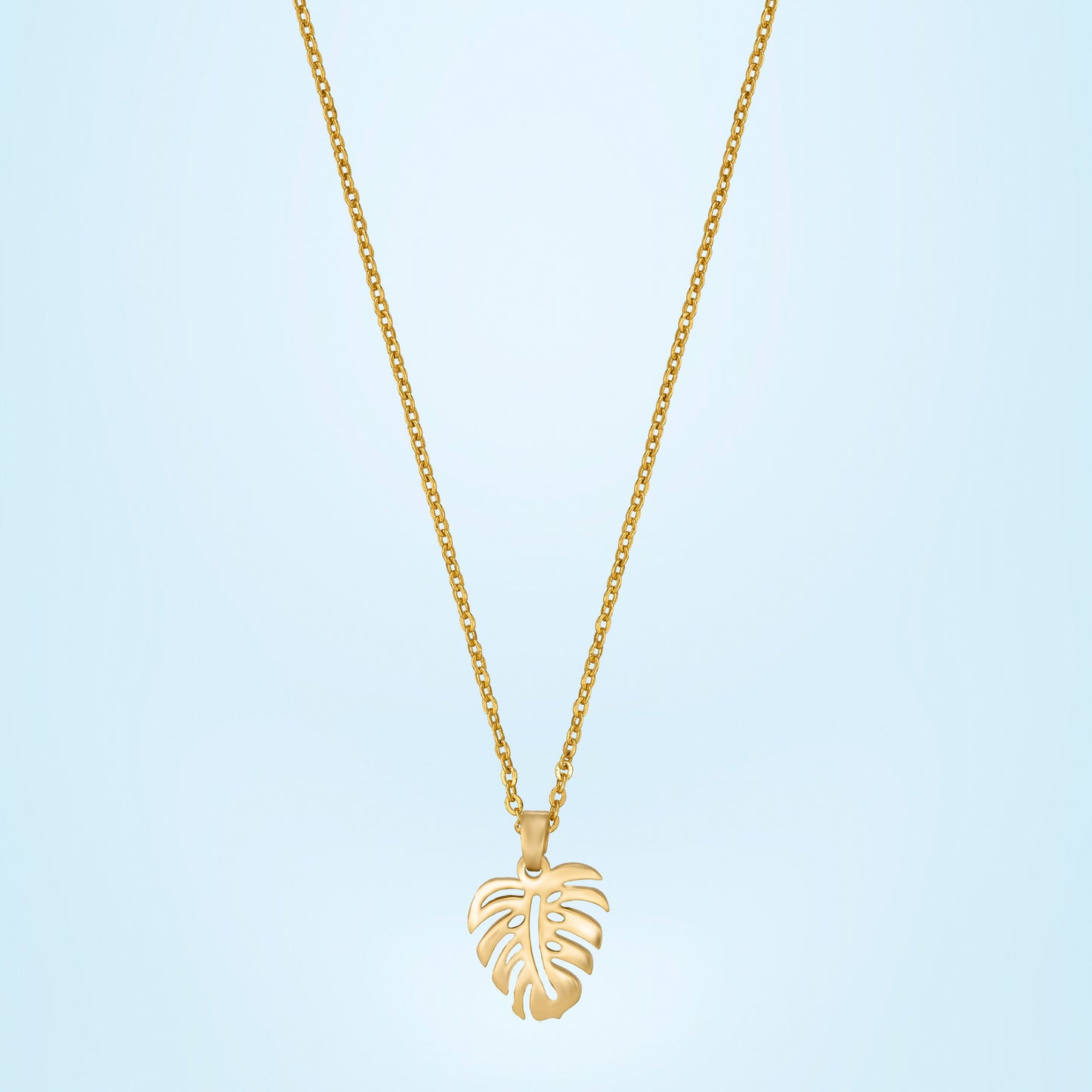 monstera leaf pendant