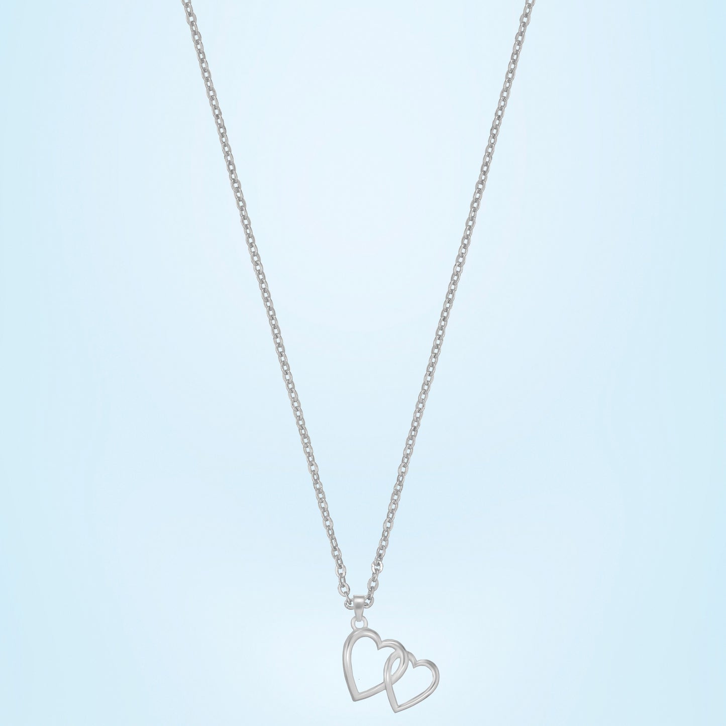 silver endless love pendant