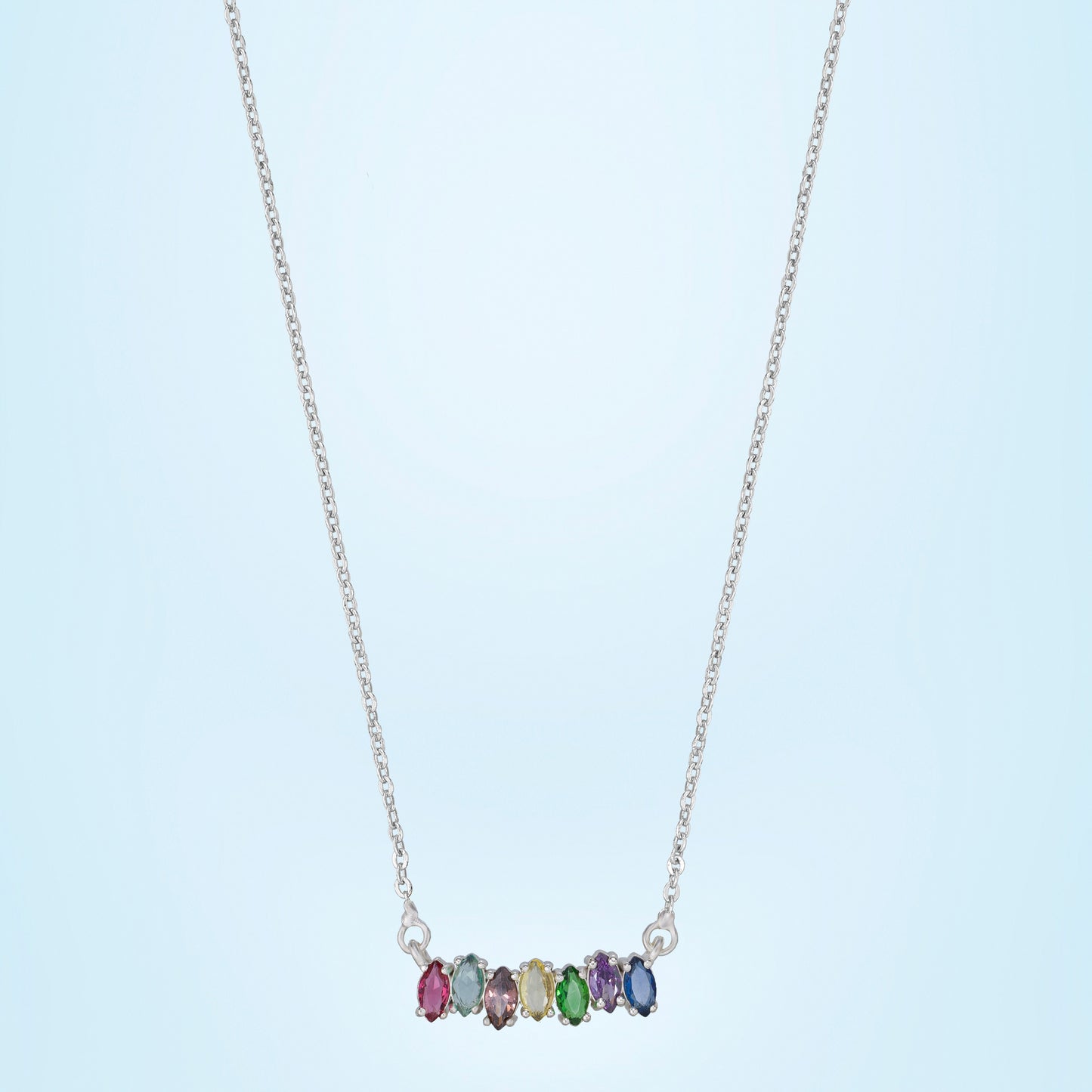 silver spectrum necklace