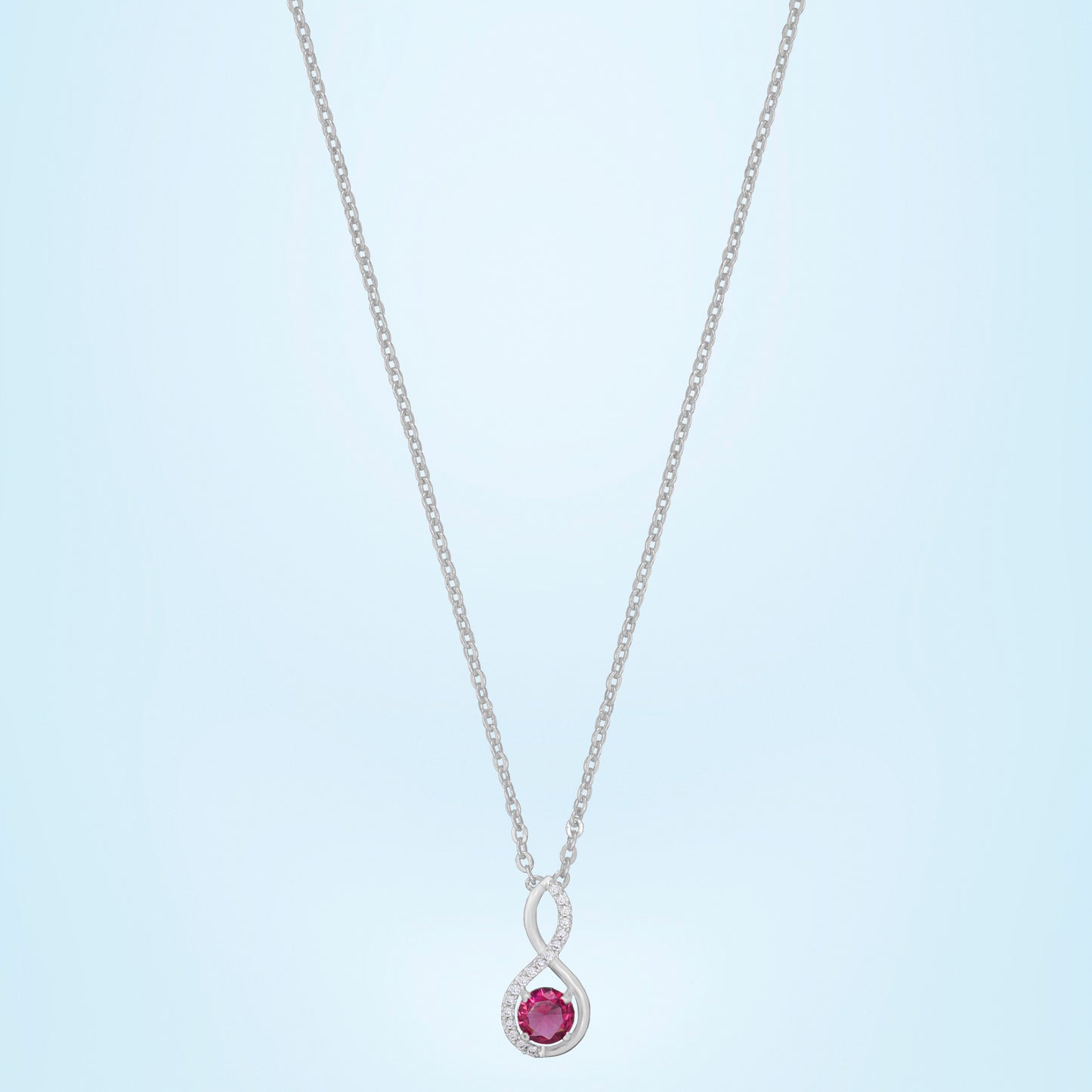 silver eternal necklace