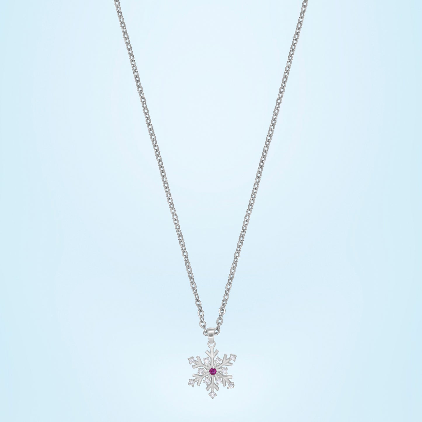 silver snowflake pendant