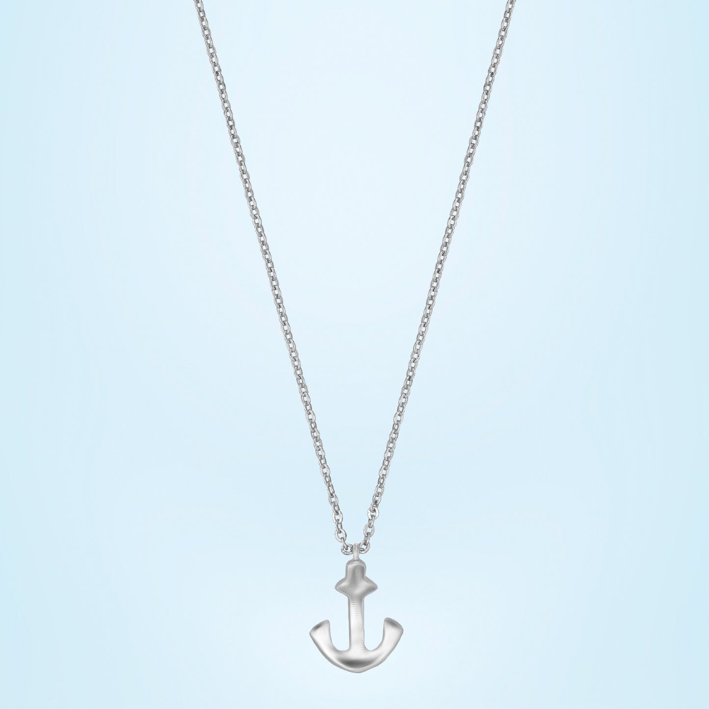 silver anchor hope pendant