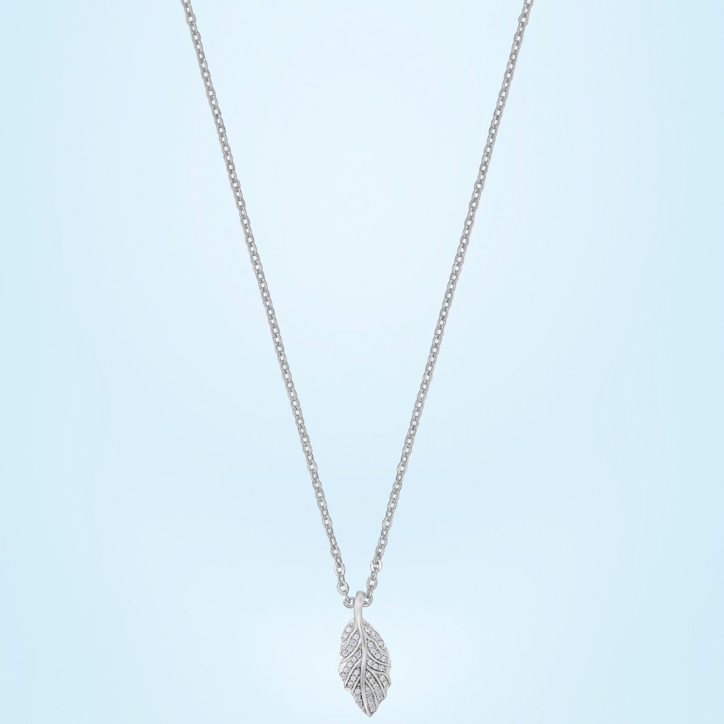 silver leaf pendant