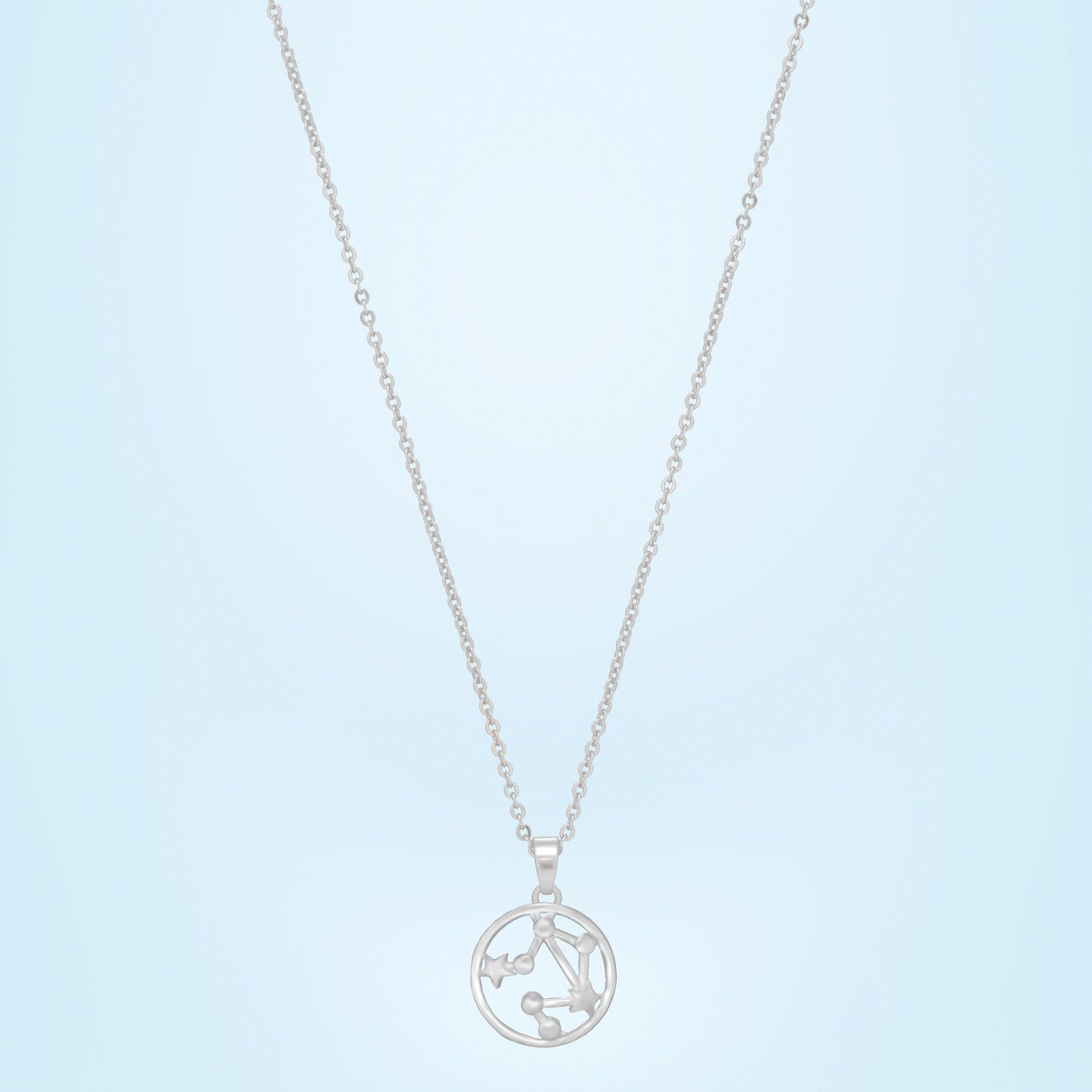 silver galactic pendant