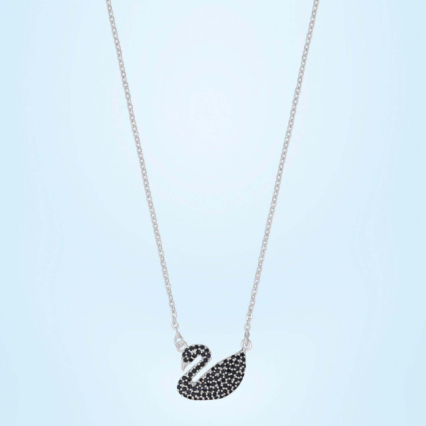 silver grace swan pendant