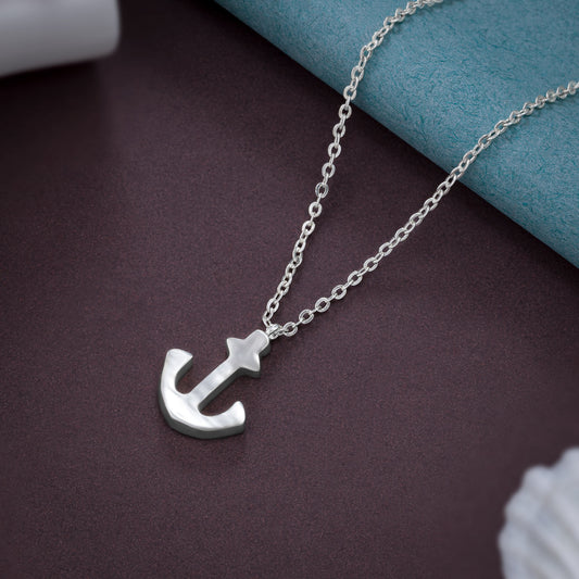 Silver Anchor Necklace