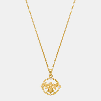 Golden Necklace with a Turtle on it