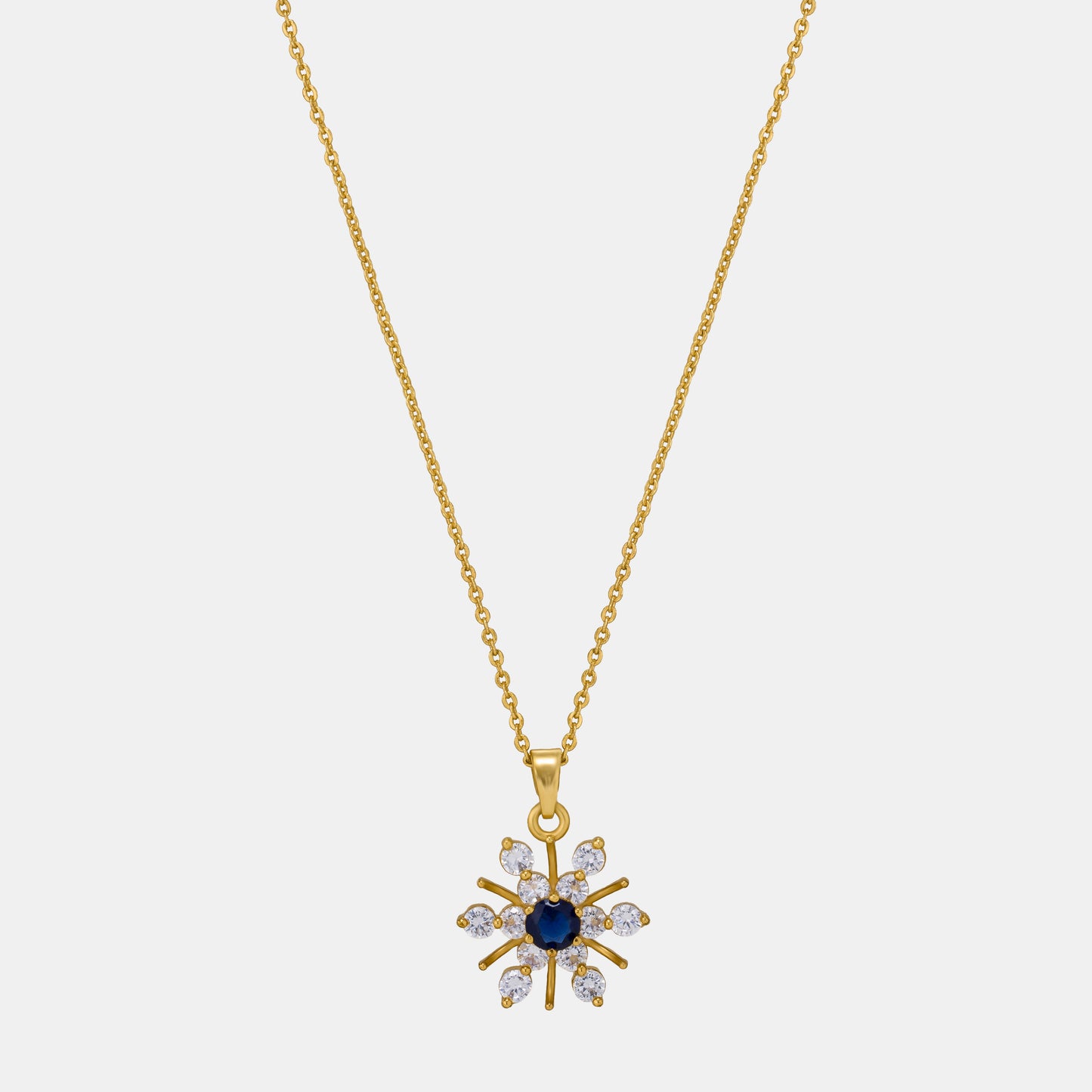 blue radiant starburst pendant