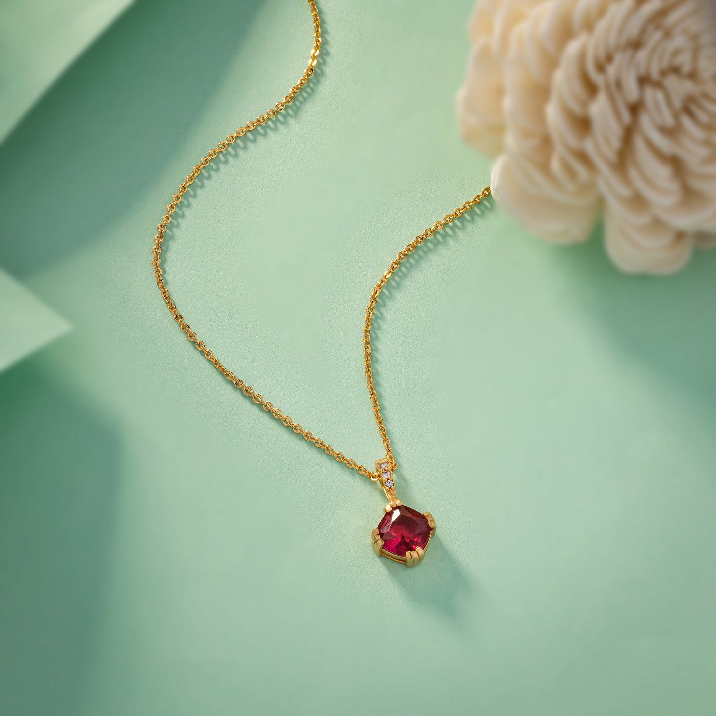 red emerald essence pendant