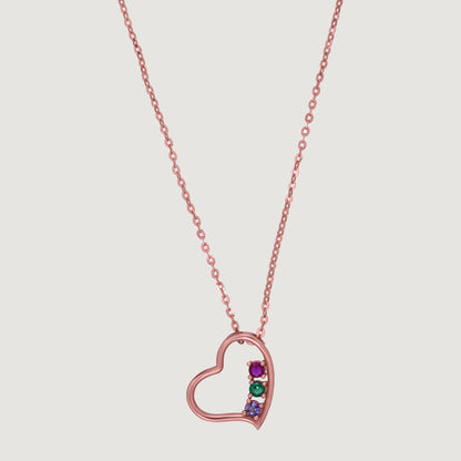 Rose Gold Necklace with a Heart Pendant