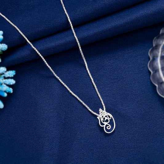 Silver Necklace with Om Pendant