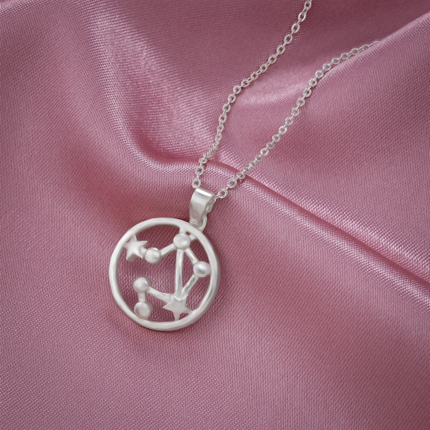 silver necklace with star