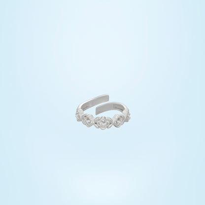 Silver Ring with Diamonds