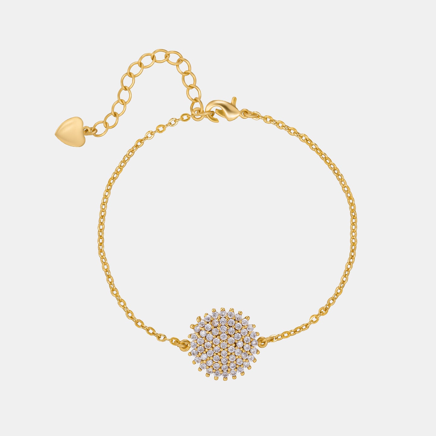 golden sunflower diamond bracelet